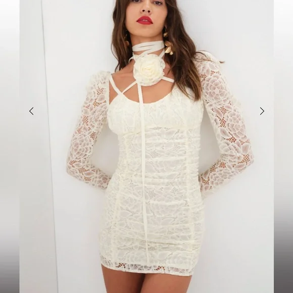 For Love And Lemons | Dresses | For Love And Lemons Lace Rose Choker Dress  | Poshmark